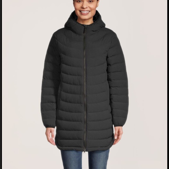 Windriver Jackets & Blazers - Wind River NAVY Water Repellent Breathable Puffer Insulated Long Hooded Jacket